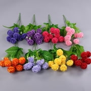 Leke 1 Bunch 9 Heads Silk Hydrangea Artificial Flower White Red Pink Wedding Flowers Bouquet Fake Flowers Party DIY Decoration