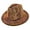 Brown, variant on Top Headwear Fashion Bling Rhinestone Studded Wide Brim Womens  Fedora Panama Hat - Fuchsia