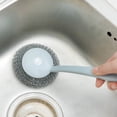 thumbnail image 2 of TIMIFIS Pot Washing Brush Long Handle Washing Pot Brush Wire Household Kitchen Wire Does Not Fall Off Wire Wipe Sink Stove Cleaning Brush Kitchen Gadgets, 2 of 3