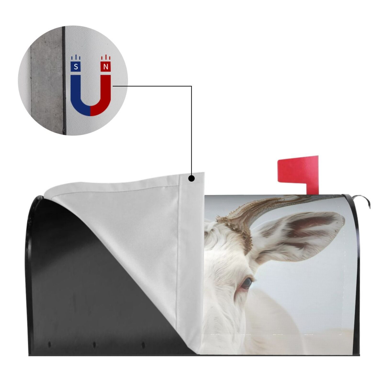 Kdxio Magnetic Mailbox Cover 21x18 in Mailbox Cover Outdoor Decoration Holiday Mailbox Covers for Home Garden Yard-21x18 in