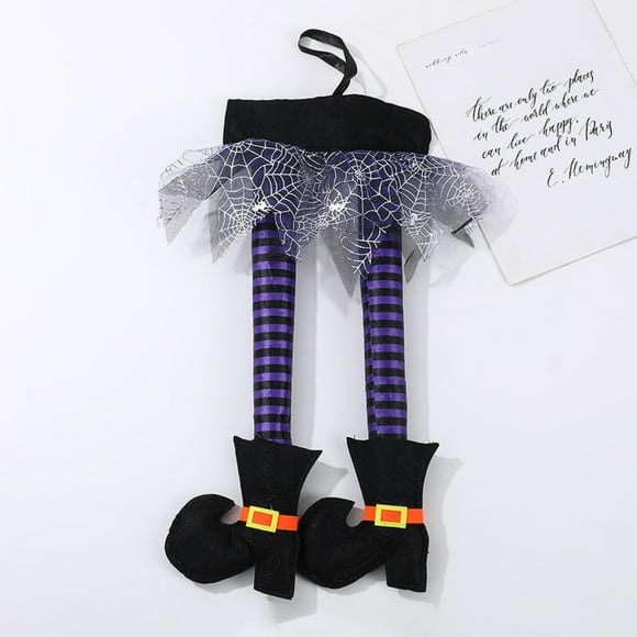 Halloween Witch Ornaments Climbing Tree Witch Legs Props Courtyard Arrangement Decorations