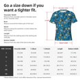 thumbnail image 4 of Bixox Men's Cute Colorful Owls And Trees Printed Short Sleeve Skinny Athletic T-Shirt, 4 of 6