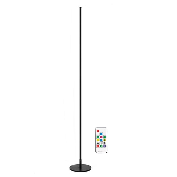 Luz de piso colorida RGB, control remoto, barra multimodo, sala de estar, mesita de noche Hugtrwg Para estrenar