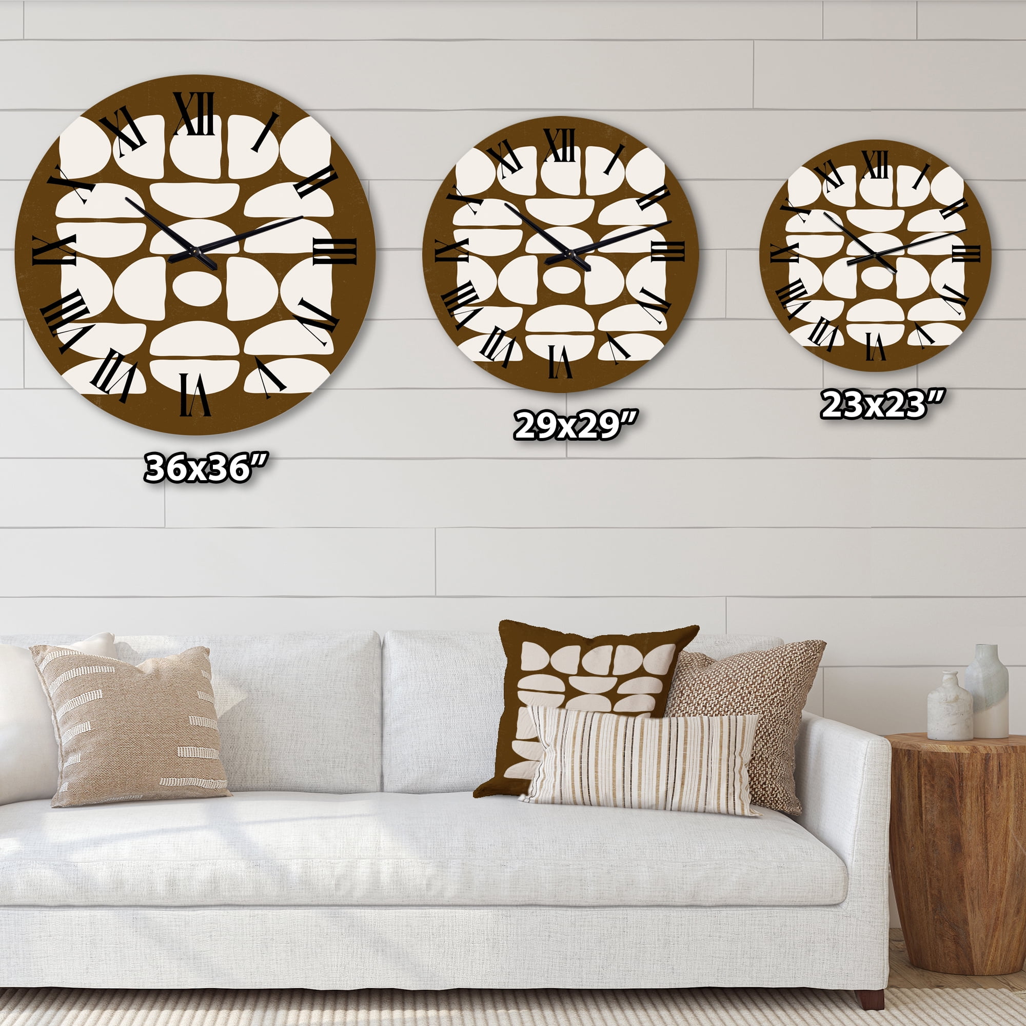 Designart 1 in Modern,Contemporary Wall Clock