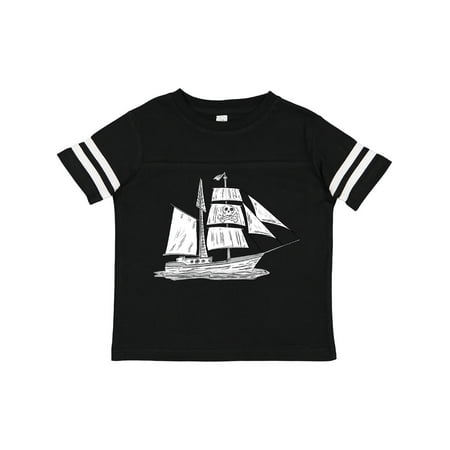 

Inktastic Pirate Ship Illustration Gift Toddler Boy or Toddler Girl T-Shirt
