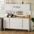 thumbnail image 6 of 72 Inch Tool Chest, Tool Cabinet with 15 Drawers, Mobile Storage Cabinet with Locking System, Stainless Steel Material and Sturdy Structure, High Capacity for Home Workshop Kitchen and Garage., 6 of 7