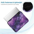 thumbnail image 5 of Quilted Laptop Sleeve for 13-16 Inch Laptops Protective Laptop Case Cover Lightweight Travel & Office Essentials Purple and Black Tie-dye Texture, 5 of 8