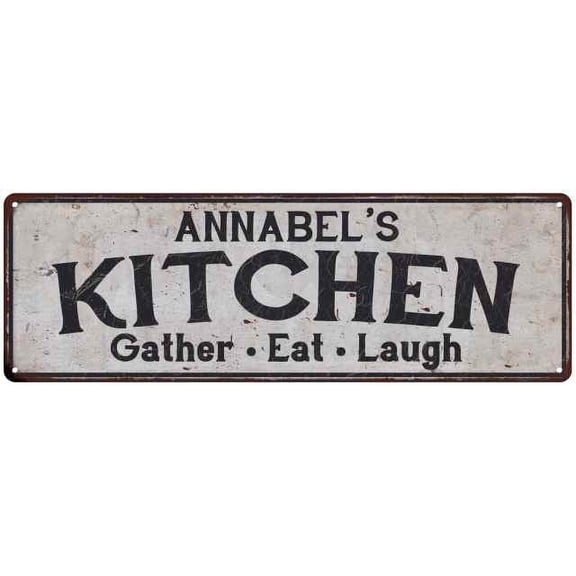 ANNABEL's Kitchen Gift Rustic Chic Decor Gift 6x18 Sign 206180051849