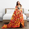thumbnail image 5 of Fall Blanket for Women Men, Cute Autumn Themed Design Printed Throw Blankets for Teens Adults Lap, Couch Bed, Warm Soft Cozy Blanket, 60"x 80", 5 of 6