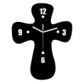 thumbnail image 1 of Reloj de pared con forma de cruz, decoración de pared, grandes números arábigos, regalo, reloj colgante Longitud 40 cm, 1 of 9