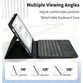 thumbnail image 3 of Wireless Keyboard Cover with Trackpad & Mouse for Lenovo Idea Tab Pro 12.7 Inch 2025，Black, 3 of 7