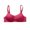 Wine, variant on Turilly Bras Womens Solid Color Lace Wireless Bra Breathable No Rims Casual Everyday Wear Everyday Bras