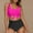 Hot Pink, variant on Women's One Piece Swimsuit Tummy Control Slimming Bathing Suit Cute Cutout Tie Knot Swimwear