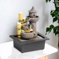 thumbnail image 5 of Unique Indoor Water Fountain, Temple Design, Light, Unique Gift, 5 of 8
