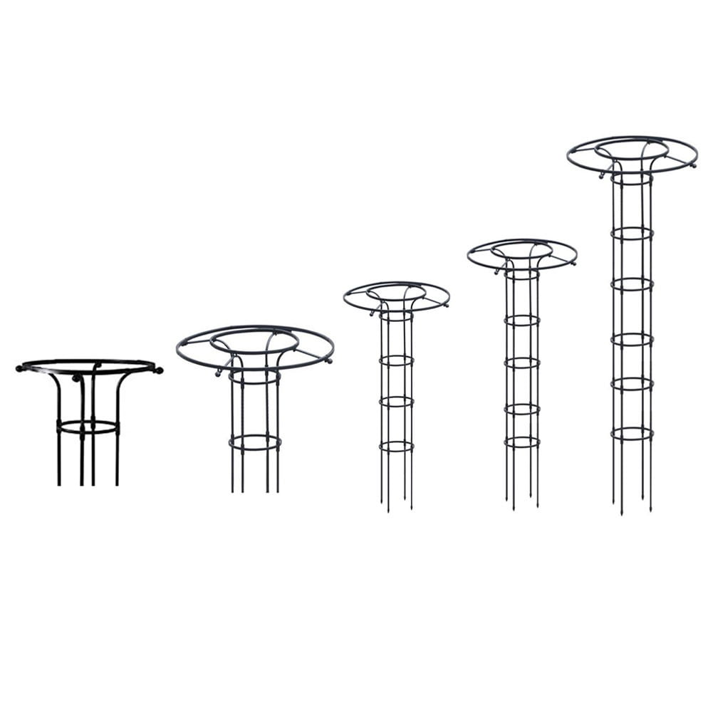 Fankenuo 1PC Plant Support Frame Black Outdoor Climbing Plant Garden Grid Frame Arched Grid Frame Vine Support 90/120/150/180/210CM Parts 120cm