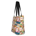 thumbnail image 4 of Fotbe Retro Summer Stamp Pattern Beach Tote,Shoulder Handbag,Spacious Tote Bag,Lightweight Travel Bag,Versatile Shopping Bag, 4 of 9