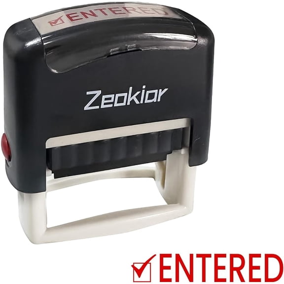 Copy Stamp Self Inking Stamp for Office, Business Rubber Stamps with Clear Impression, Red Ink