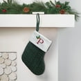 thumbnail image 5 of JeashCHAT Christmas Stockings Personalized 26 Initial Letter Knitted Christmas Stockings Christmas Tree Fireplace Hanging Monogram Xmas Stockings for Kids, Family Holiday Party Decoration, 5 of 5