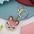 thumbnail image 1 of AMONIDA Handbag Ornament Rhinestone Key Chain Decorative Key Chain, Key Ring, Head Shape For Children Family Anniversary Birthday Gift, 1 of 8