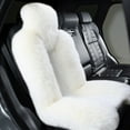 thumbnail image 2 of yotijar Car Seat Cover Plush, Car Seat Pad, Winter Protector Front Seat Cover, Auto Seat Cover for Auto SUV Trucks Adult Man Women White, 2 of 5