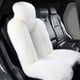 thumbnail image 2 of Funda de asiento de felpa, funda de asiento delantero, funda de asiento de automóvil, funda de cojines de asiento Blanco, 2 of 5
