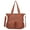 Orange, variant on Angelkiss Purses Handbags for Women PU Tote Satchel Bags for Women Pockets Shoulder Bag