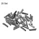 thumbnail image 3 of 20 Juegos Doble Abrir Cremallera Reparar Cierre Kits, #10 Insertar Pasadores para Chaqueta Abrigo Dos Vías Separación Cremalleras, Metálico Negro, 3 of 5