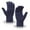 Navy, variant on Unisex Waffle Weave Knit Touch Gloves, Elastic Rib Cuff Warm Accessory For Cold Season Daily Outdoor Commutes Coffee