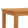 thumbnail image 6 of vidaXL Patio Bench, Indoor/Outdoor for Entryway, Garden, Solid Teak Wood, 44.9"x15.7"x17.7" Brown, 6 of 7