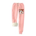 thumbnail image 3 of Bzhegqhd Women's Halloween Print Pajama Set Long Sleeve Round Neck Fleece Lined Top with Pocket and Drawstring Jogger Pants Warm Nightwear Costume Party Loungewear, 3 of 3