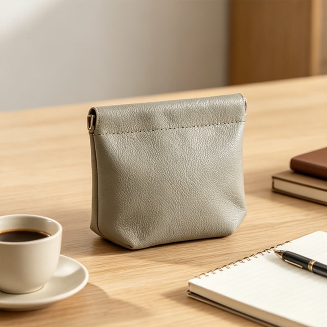 Spring Closure Storage Pouch Earbud Key Jewelry Organizer Bag Small Accessory Coin Purse