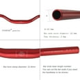 thumbnail image 5 of UPANBIKE Mountain Bike Handlebar MTB Bicycle Long Handlebar Riser Bar φ31.8mm 700mm (27.6inch) Long 50mm riser, Red, 5 of 6