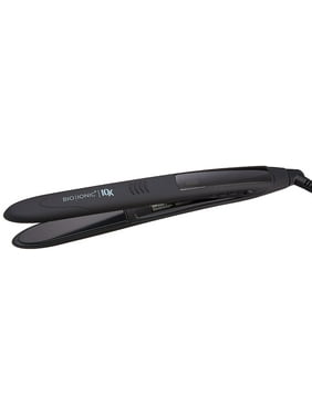 ($230 Value) Bio Ionic Luxe 10X Flat Iron Straightener, Black
