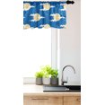 thumbnail image 3 of Ambesonne Chinese Window Valance, Folkloric Moon and Cloud, 42" x 12", Blue Cream and White, 3 of 3