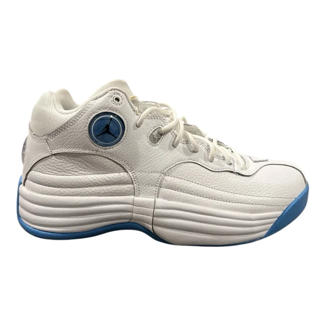 N I-K-E Refurbished Unisex Jo r-dan Jumpman Team 1 White Blue Sneakers M 8.5 Wmns10