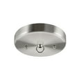 thumbnail image 3 of Aspen Creative 21505-22 Brushed Nickel Contemporary Chandelier Fixture Canopy Kit, 5-1/8" Diameter with Loop, 7/16" Center Hole, 2 Sets/Pack, 3 of 6
