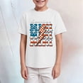 thumbnail image 2 of Wxirdiow Boy Clothes Toddler Boys Clothes USA American Flag Shirts Kids Boys 4th of July Patriotic T-Shirt Graphic Tee Tops White Size,3-4 Years, 2 of 4