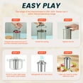 thumbnail image 5 of Ham Maker Meat Press with Thermometer Stainless Steel Meat Press Mold Dishwasher Safe Deli Meat Press Multifunctional Ham Press with Spring Ham Press Cooker for Meat Kitchens, 5 of 8