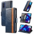 thumbnail image 1 of Case for Motorola Moto G Pure Cover Leather Wallet Folio Case Book Design Flip Magnetic Closure - Blue, 1 of 5