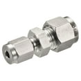 thumbnail image 3 of Uxcell 304 Stainless Steel 4mm x 8mm Tube OD Double Ferrule Straight Compression Tube Fitting, 3 of 5