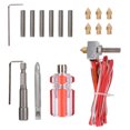 thumbnail image 1 of Accesorios de impresora 3D Kit de extrusor de boquilla Cabezal de extrusión Kit de 17 piezas, 1 of 10