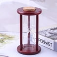 thumbnail image 4 of Dserhfy Empty Hourglass Decoration Wooden Frame Fillable Sand Timer Self-filling Sand Glass Vintage Home Office Desktop Ornament Birthday Gift, 4 of 8