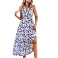 thumbnail image 1 of Vestido ajustado con cuello en V sin mangas de primavera y verano informal con estampado elegante para mujer OAVQHLG3B Store lin121212, 1 of 5