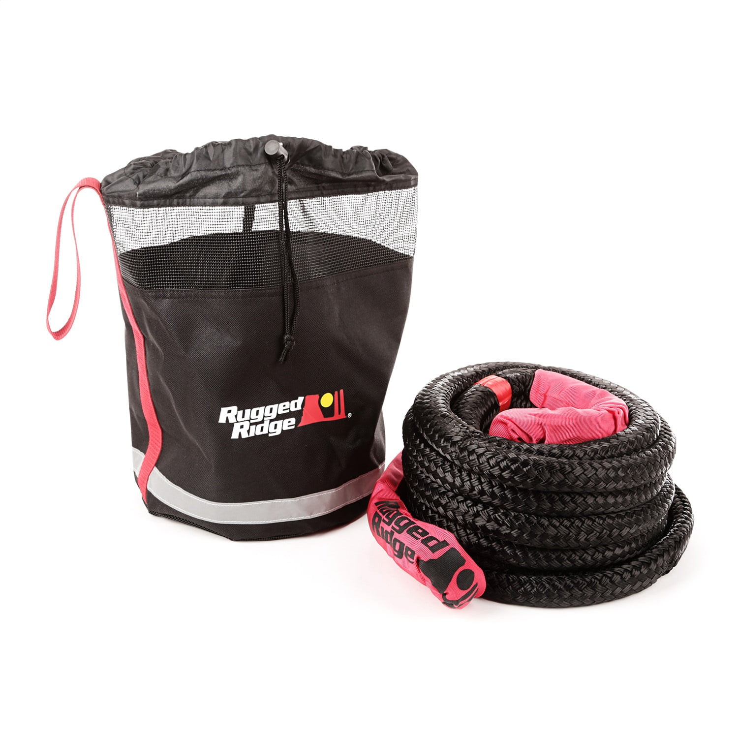 FieryRed Kinetic Recovery Rope 30 ft x 7/8-18,700 Ibs Tow Rope with Carry Bag for Offroad 4x4/ ATV/UTV/JEEP/Pickup