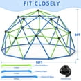 thumbnail image 6 of WOSTOO 10FT Climbing Dome,Kids Dome Climber Jungle Gym Outdoor Toddler Play Set for Kids 3-10 Year Outdoor Play , Supports up to 880lbs, 6 of 8