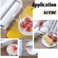thumbnail image 2 of 8pcs Slide Cutter 13inch Reusable Food Wrap Cutter Blue Cling Film Cutter Plastic Wrap Dispenser Refillable Home Kitchen Supply, 2 of 6