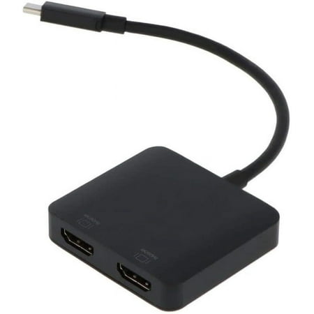 VisionTek USB-C to HDMI x2 Adapter, Black