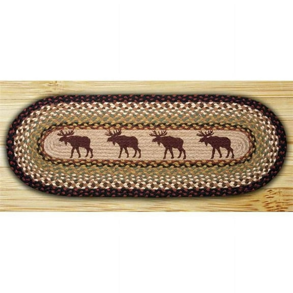 Earth Rugs 68-019M Moose Oval Runner