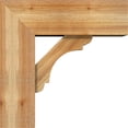 thumbnail image 3 of Ekena Millwork 8"W x 22"D x 22"H Olympic Block Rough Sawn Bracket w/ Offset Brace, Western Red Cedar, 3 of 25