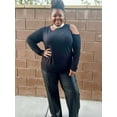 thumbnail image 3 of Plus Size Silver Trim Mockneck Top, 3 of 3
